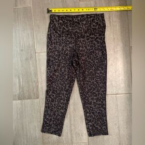 GAP Black Leopard Print Leggings